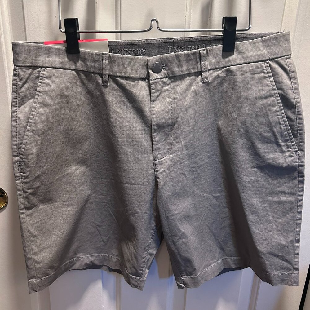 English Laundry Mens Midweight Flat Front Short US, Waist, 34, Regular, 022 Grey